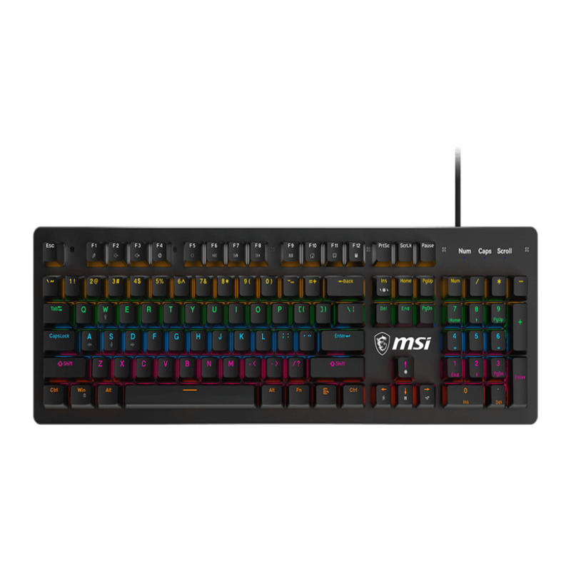 TECLADO MSI FORGE GK300 BLUE US MECANICO